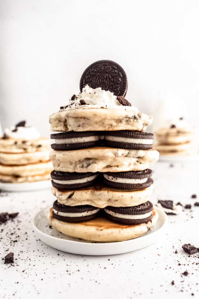 Oreo Pancakes Dessert for Breakfast! • Pancake Recipes