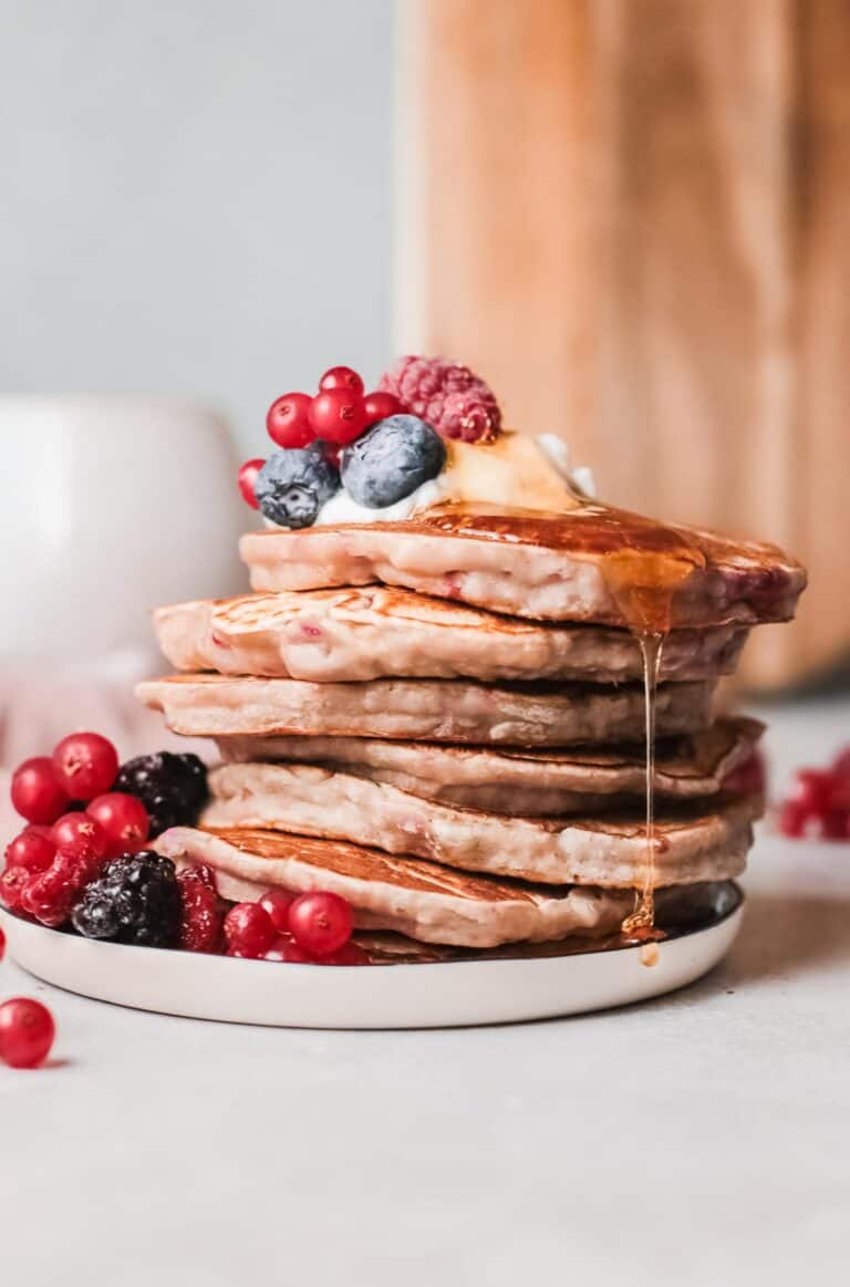 Raspberry Pancakes - naturally sweet! • Pancake Recipes