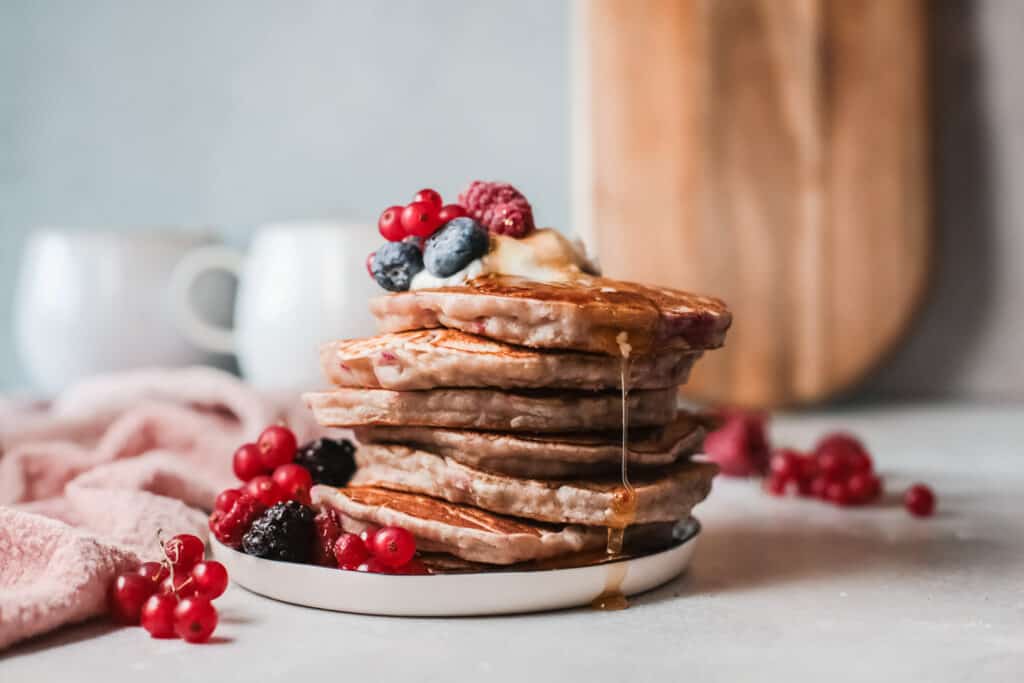 Raspberry Pancakes - naturally sweet! • Pancake Recipes
