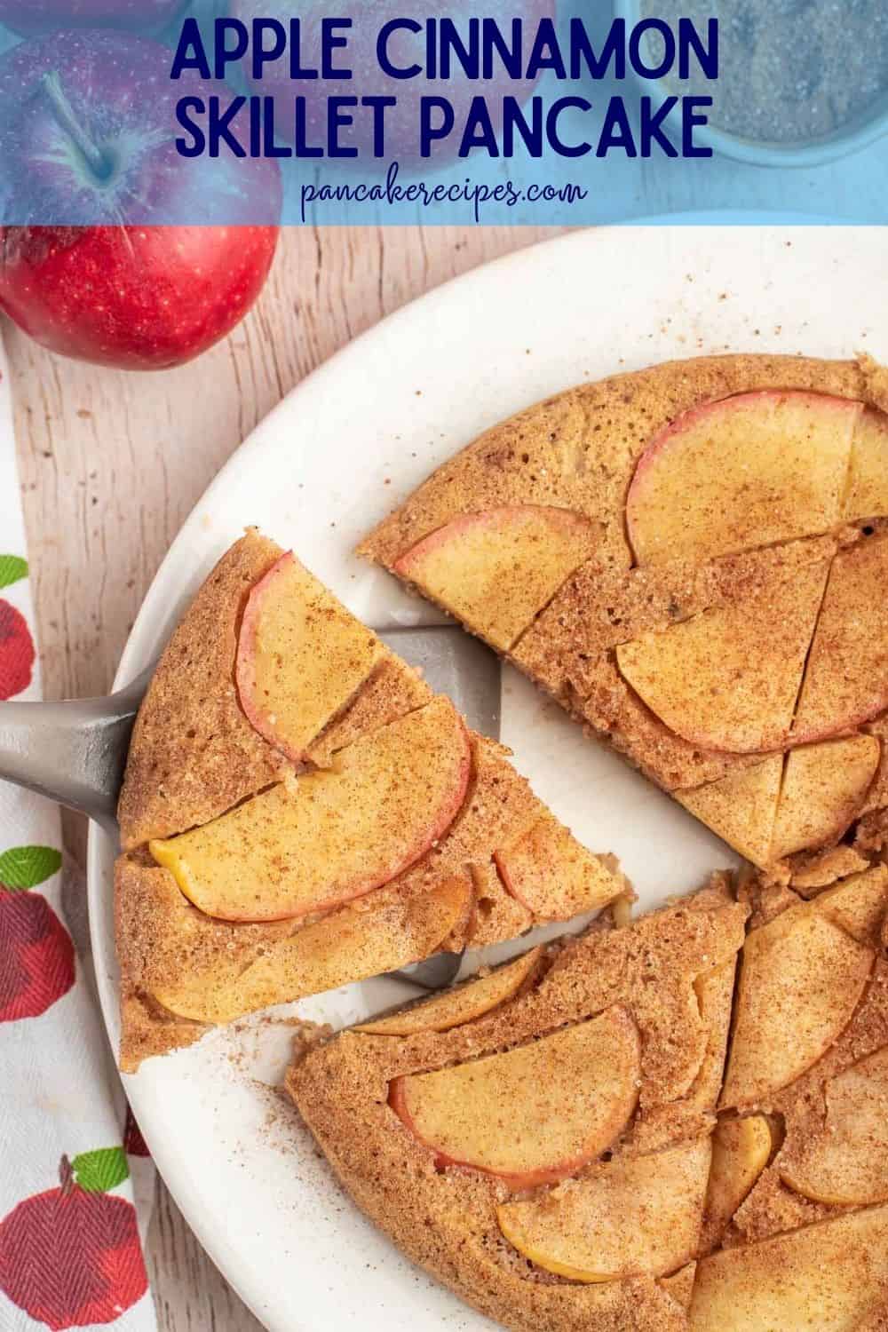 Cinnamon Apple Skillet Pancake • Pancake Recipes