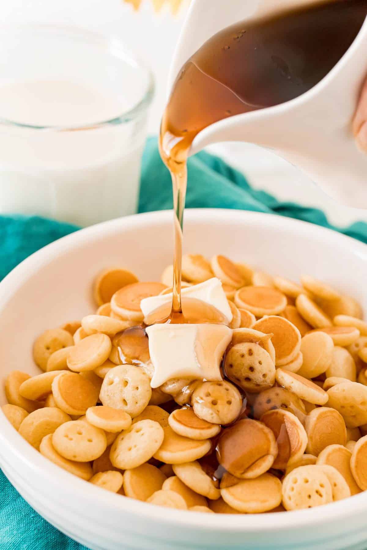 Pancake Cereal Mini Pancake Fun! • Pancake Recipes