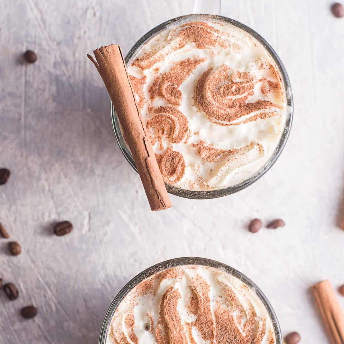Iced Cinnamon Dolce Latte - The Healthful Ideas