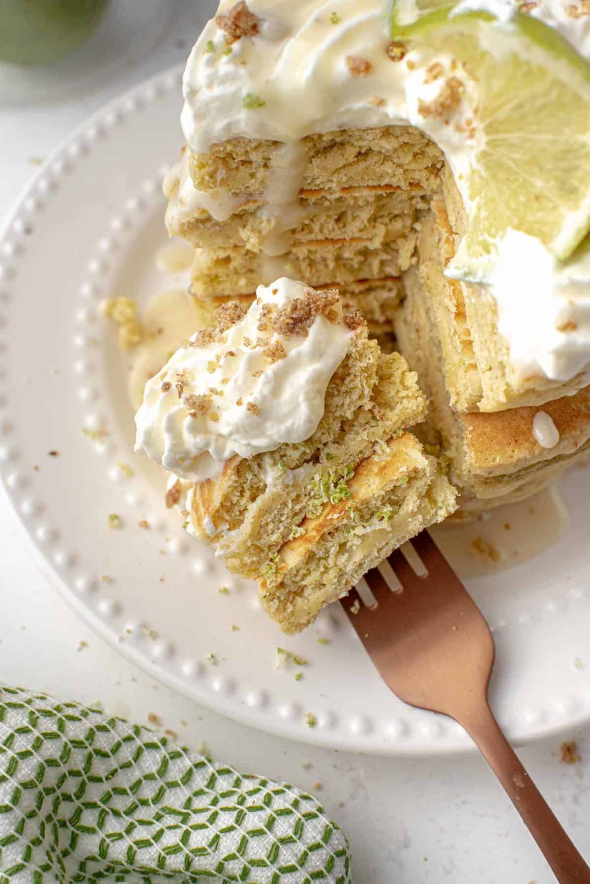Key Lime Pie Pancakes • Pancake Recipes