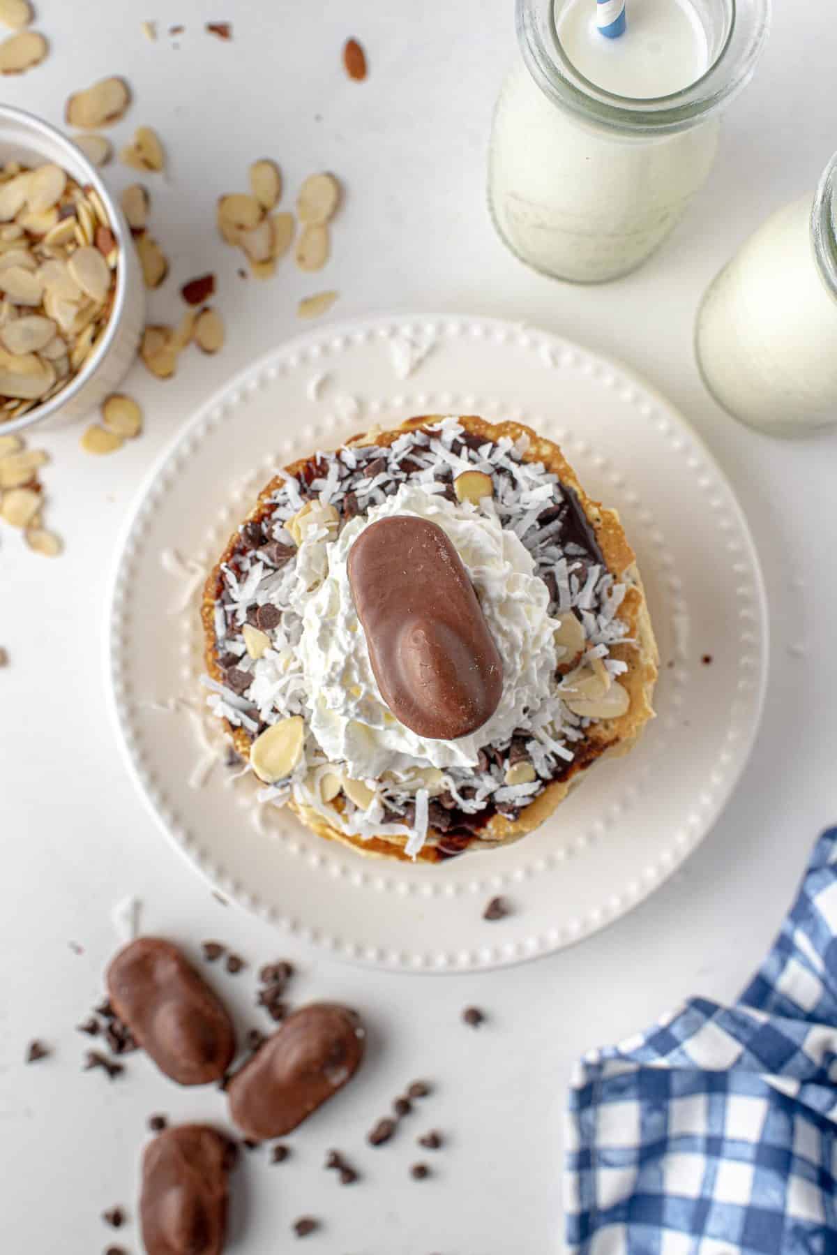 Almond Joy Pancakes • Pancake Recipes