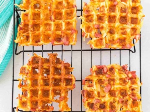 Cheesy Hashbrown Waffles - Jen Around the World