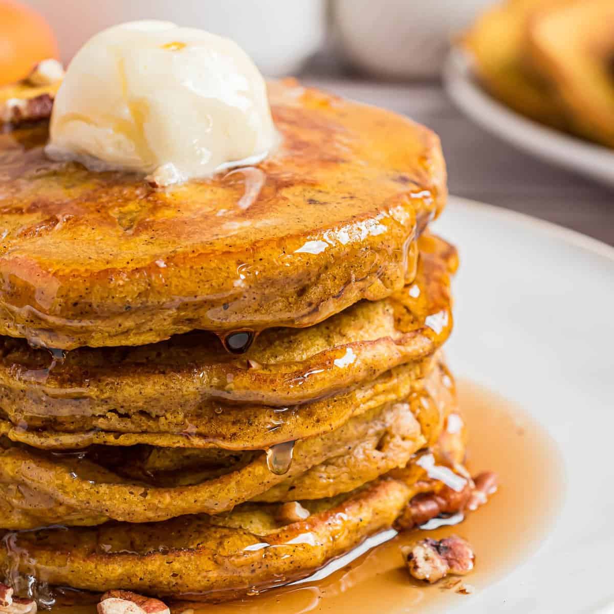 Pumpkin Pecan Pancakes - Fall Perfection! • Pancake Recipes