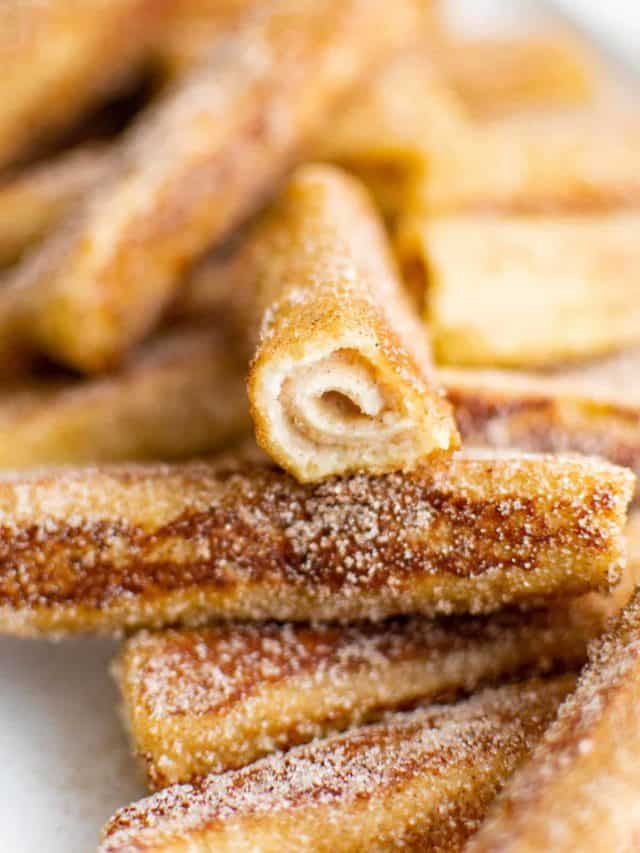 French Toast RollUps • Pancake Recipes