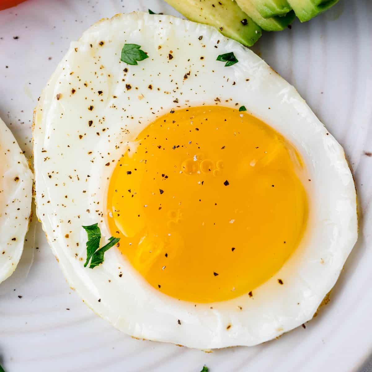 The Perfectly Cooked Sunny Side Up Eggs