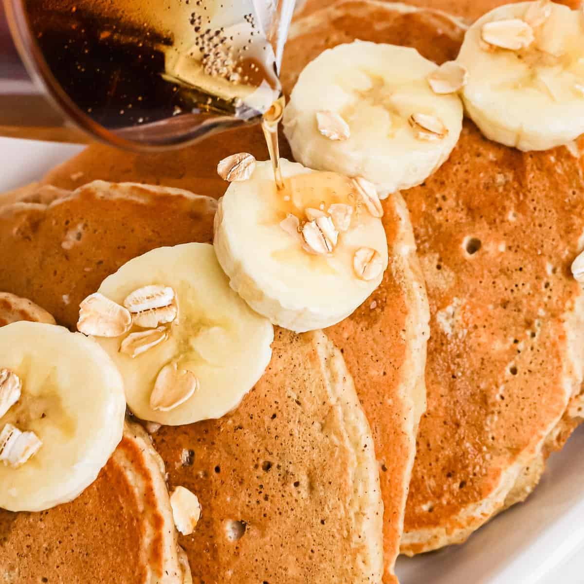 Banana Nut Pancakes • Pancake Recipes