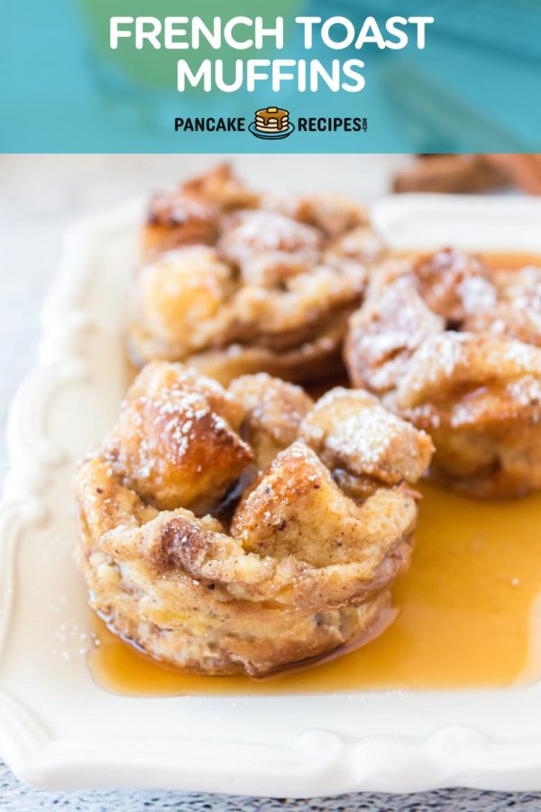 French toast muffins pinterest image.
